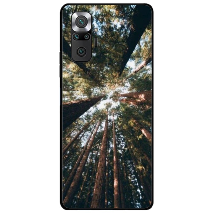 Husa personalizata HQ Print si Folie de Silicon pentru Xiaomi Redmi Note 11 Pro Plus 5G, model Tree perspective, multicolor, S1D1M0079