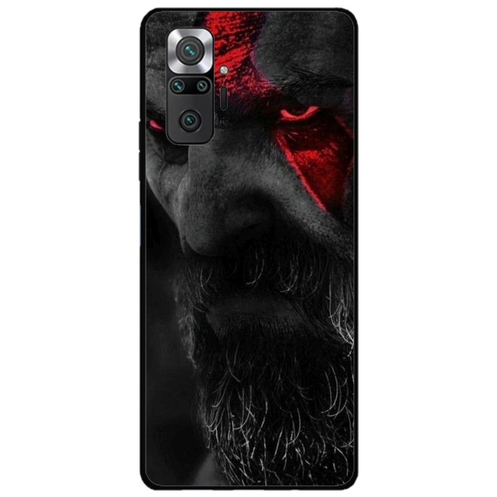 Персонализиран калъф за плуване и силиконово фолио за Xiaomi Redmi Note 11 Pro Plus 5G, модел God of War #3, многоцветен, S1D1M0111