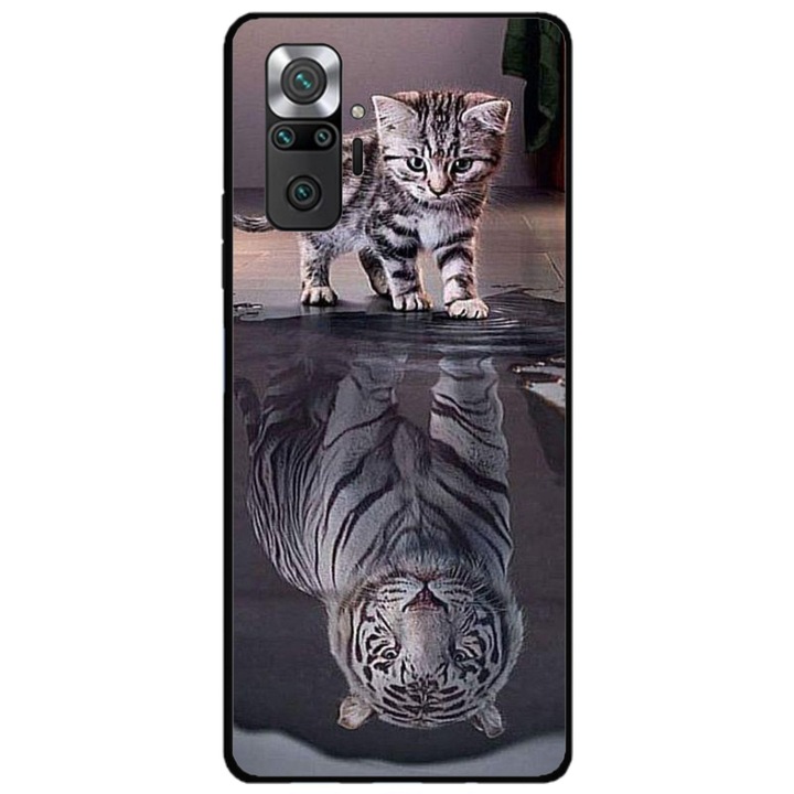 Husa personalizata HQ Print pentru Xiaomi Redmi Note 11 Pro Plus 5G, model Tiger, multicolor, S1D1M0242