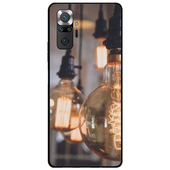 Husa personalizata HQ Print si Folie de Silicon pentru Xiaomi Redmi Note 11 Pro Plus 5G, model Lightbulb, multicolor, S1D1M0322