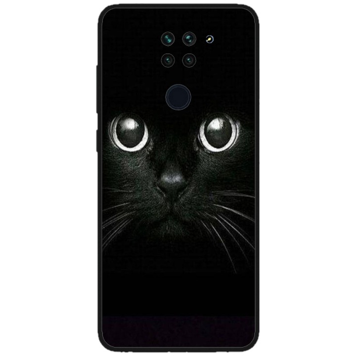 Персонализиран калъф за плуване за Xiaomi Redmi Note 9T 5G, модел Black Cat #1, многоцветен, S1D1M0015