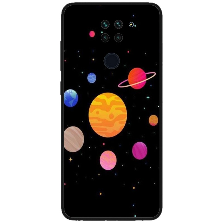 Персонализиран калъф Swim Case за Xiaomi Redmi Note 9 Pro 5G, модел Colorful Galaxy, многоцветен, S1D1M0283