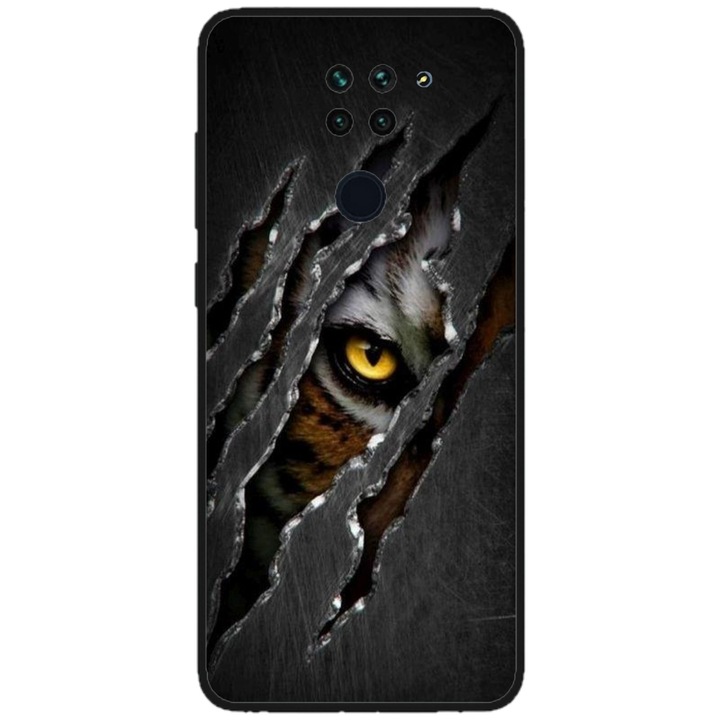 Husa personalizata HQPrint si Folie de Silicon pentru OPPO A54, model Hidden Tiger, multicolor, S1D1M0332