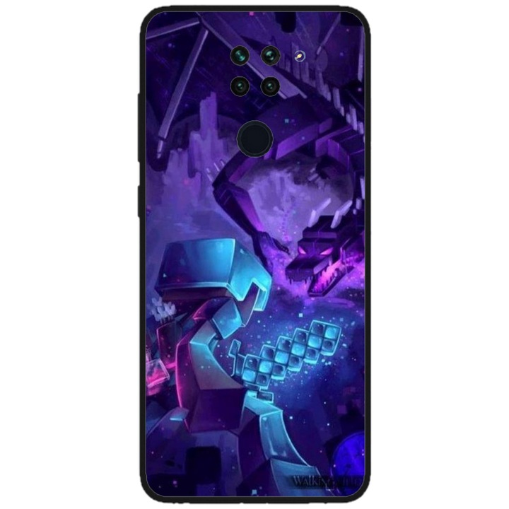 Персонализиран калъф за плуване за Xiaomi Redmi Note 9T 5G, модел Ender Dragon, многоцветен, S1D1M0304