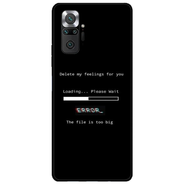 Персонализиран калъф за плуване и силиконово фолио за Xiaomi Redmi Note 11 Pro Plus 5G, модел Delete Feelings, многоцветен, S1D1M0069