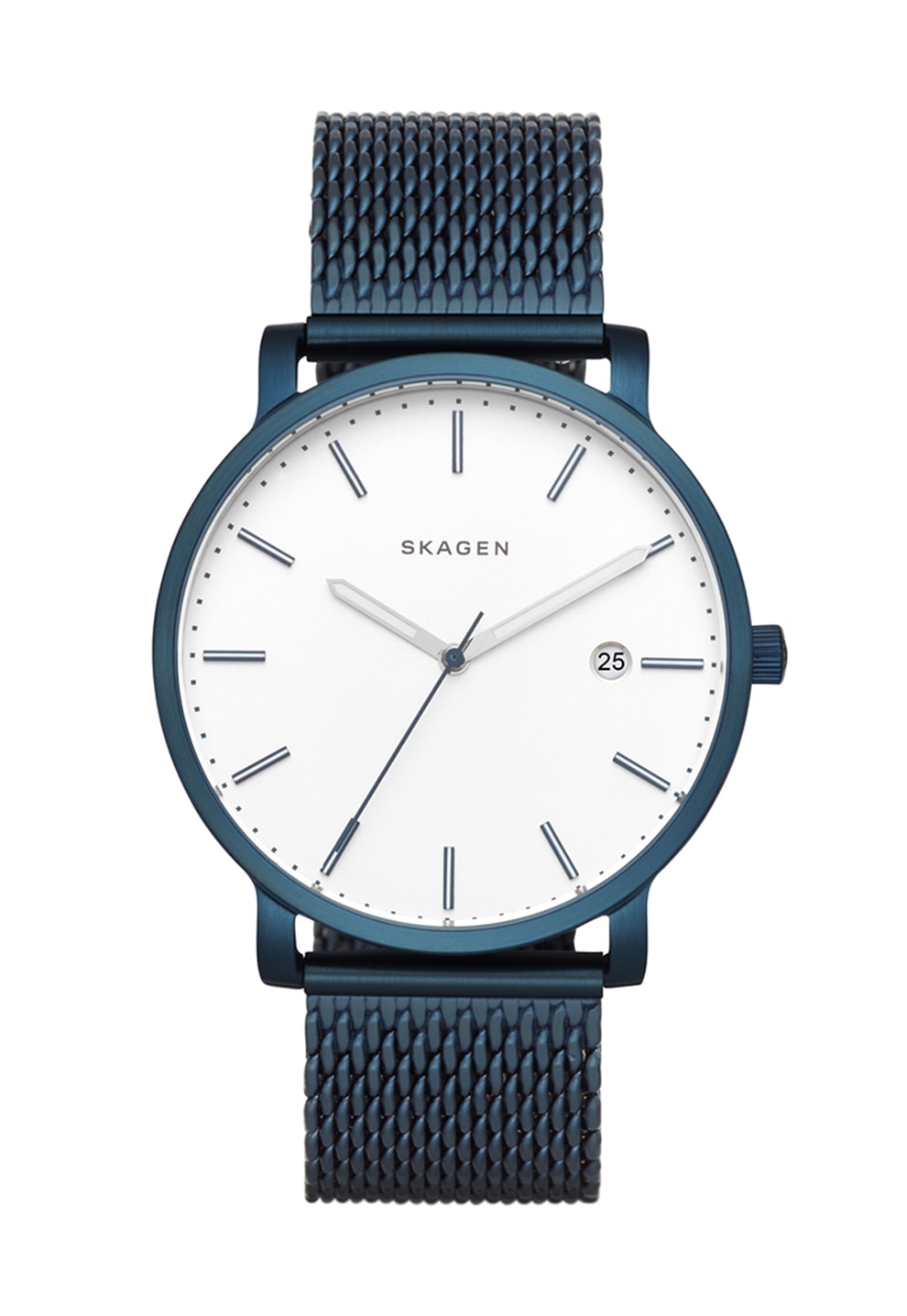 Skagen Ceas bleumarin cu o bratara tip plasa Hagen