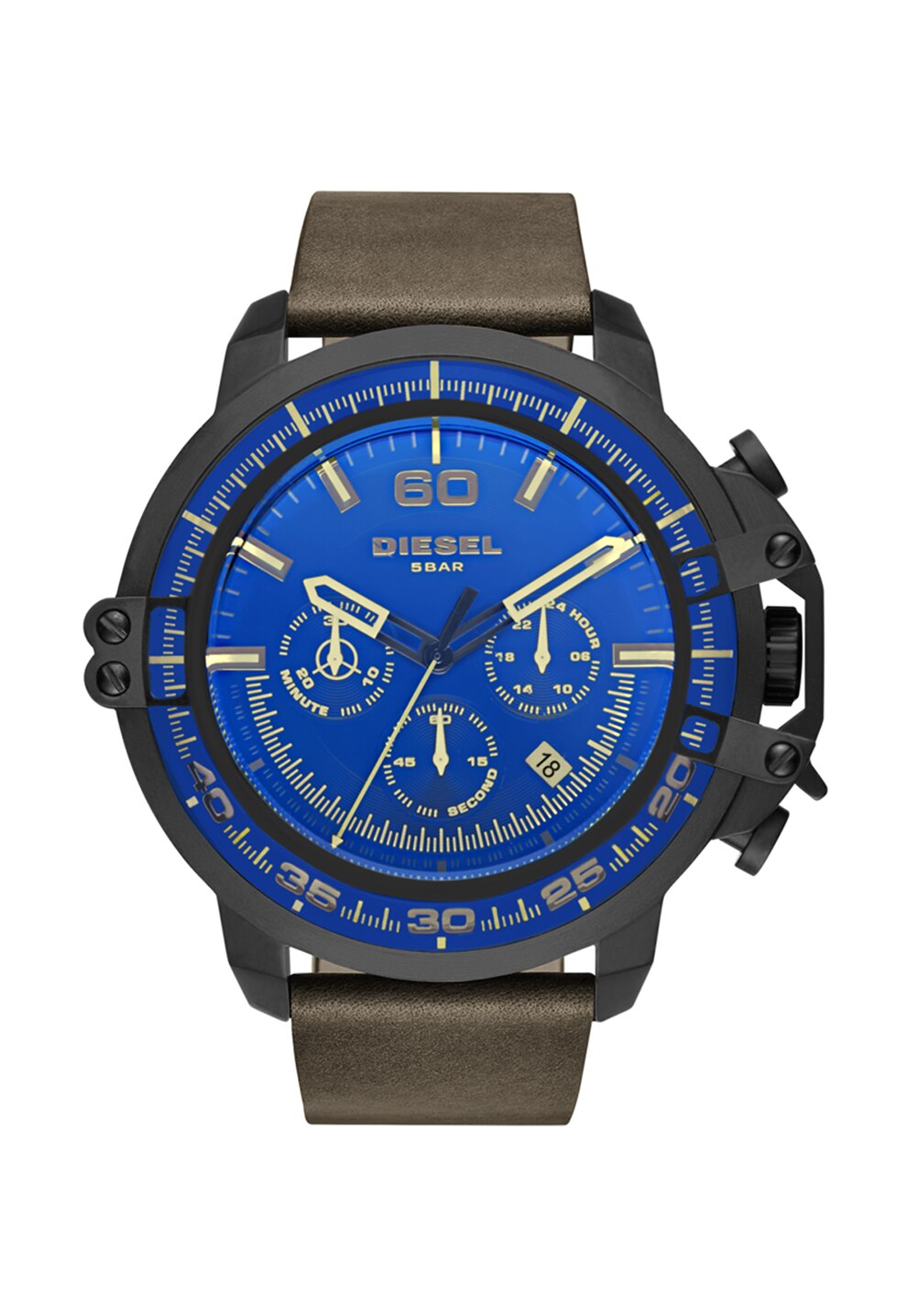 Diesel Ceas cronograf maro inchis