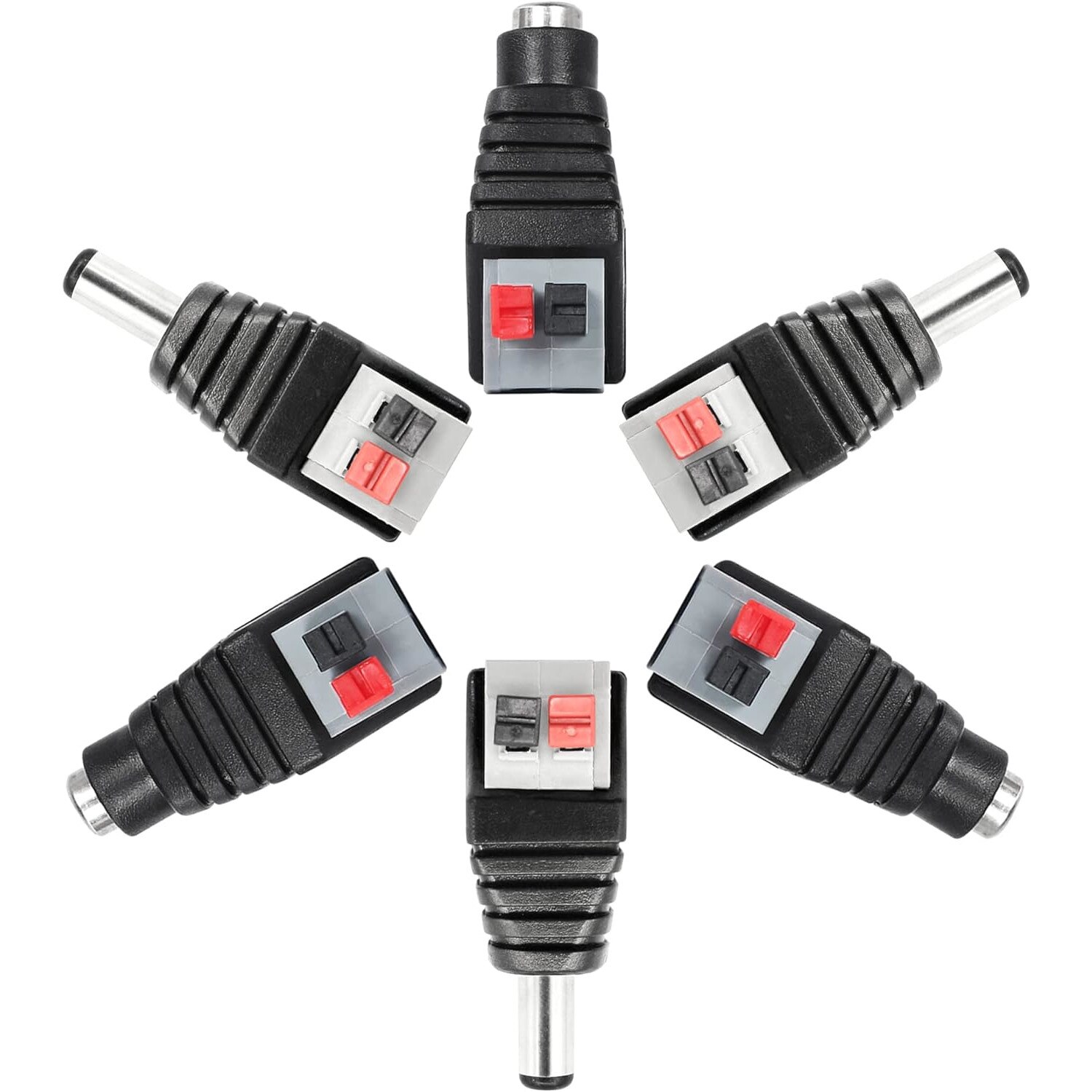 Set 6 mufe DC, Sunmostar, 12 V, Negru - eMAG.ro