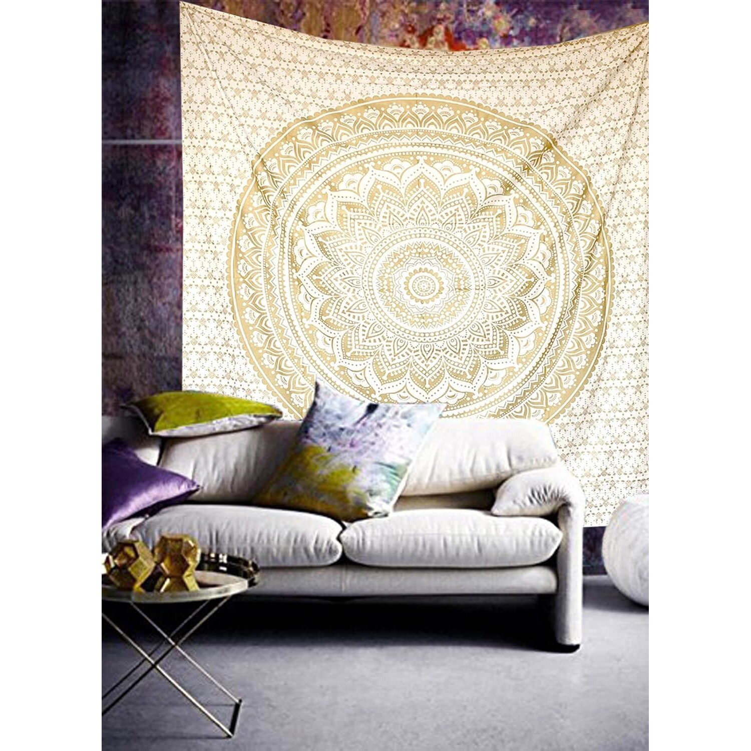 Carpeta De Perete Sunmostar Bumbac 150x200cm Portocaliu Bej EMAG ro Carpeta De Perete Sunmostar Bumbac 150x200cm Portocaliu Bej EMAG ro
