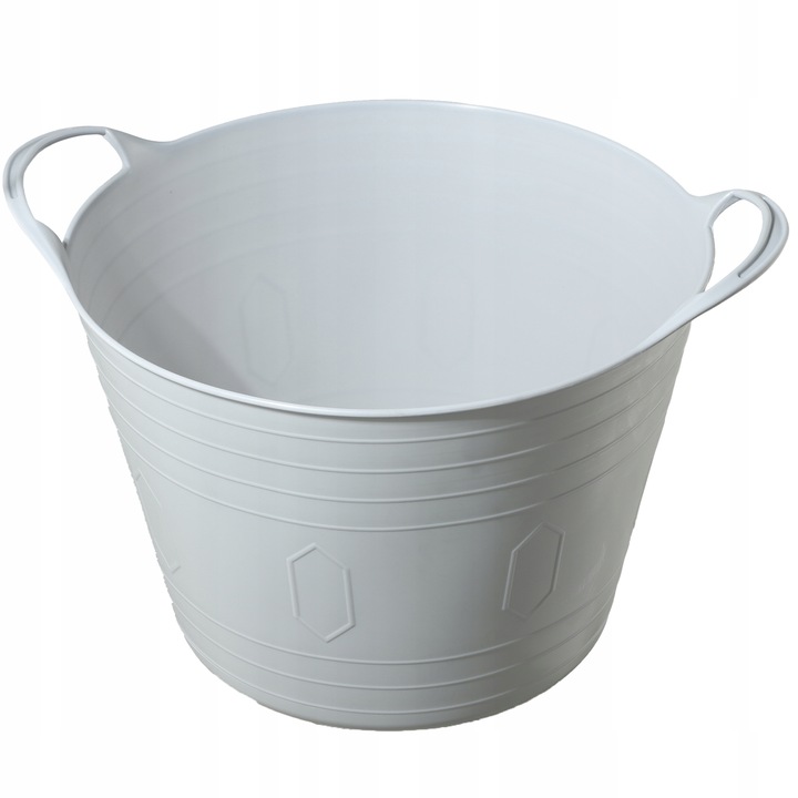Szennyeskosár, Kadax, Műanyag, 26L, Szürke
