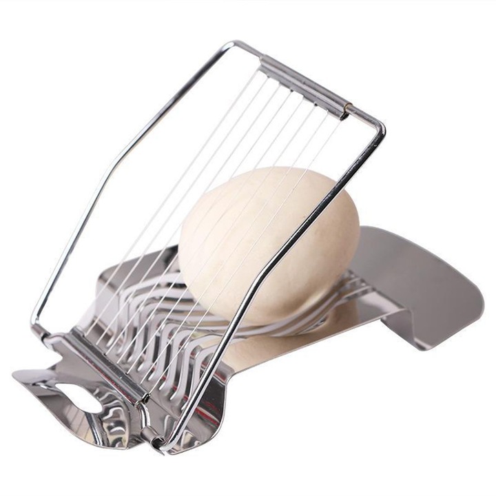 Feliator oua din otel inoxidabil, ergonomic, 13.7x9.3x2cm, multifunctional