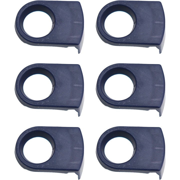 6 palacktartó készlet, ABS, 8 x 5,5 cm, kék