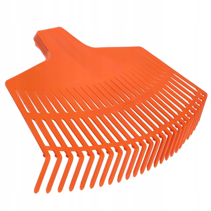 Grebla pentru frunze, Kadax, Plastic, Fara maner, 45 cm, Portocaliu