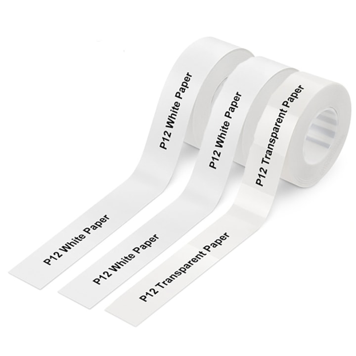 Термо самозалепващи етикети на ролка, Vaxiuja, 15мм*4м, бели
