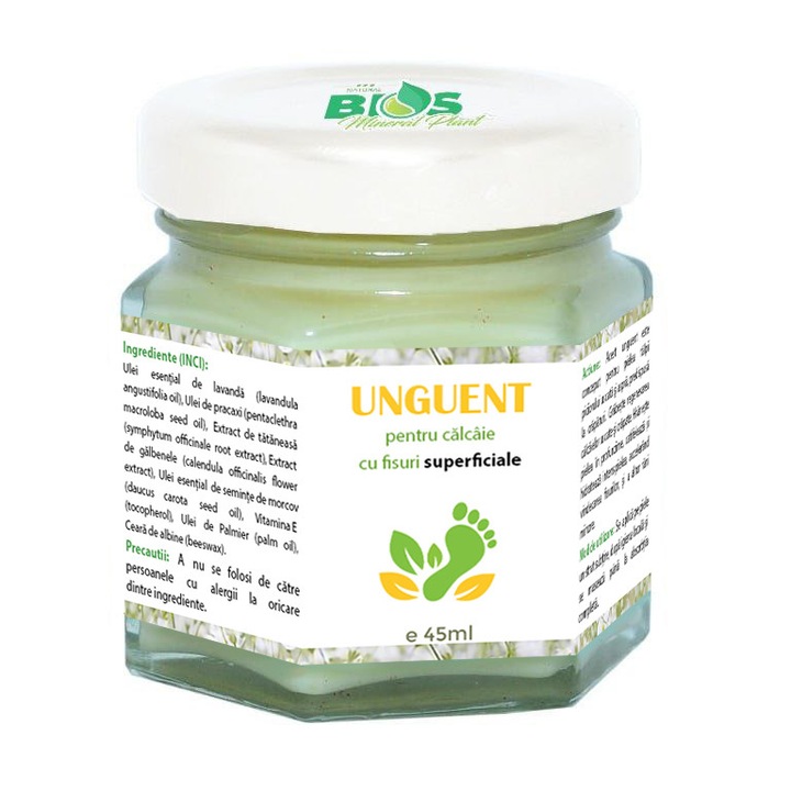 Bios Mineral Plant Sarok kenőcs, felületes repedezésre, 100% természetes, 45 ml