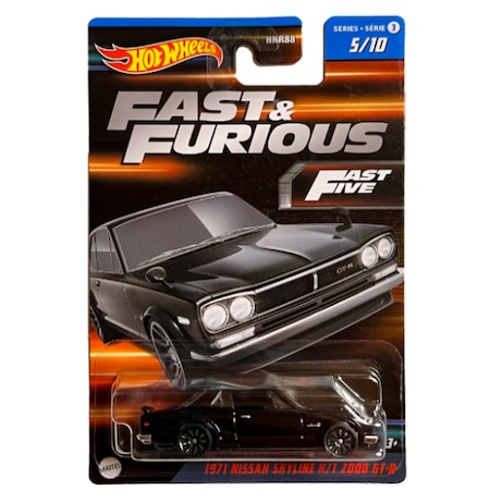Masinuta metalica Hot Wheels, Fast & Furious 1971 Nissan Skyline H
