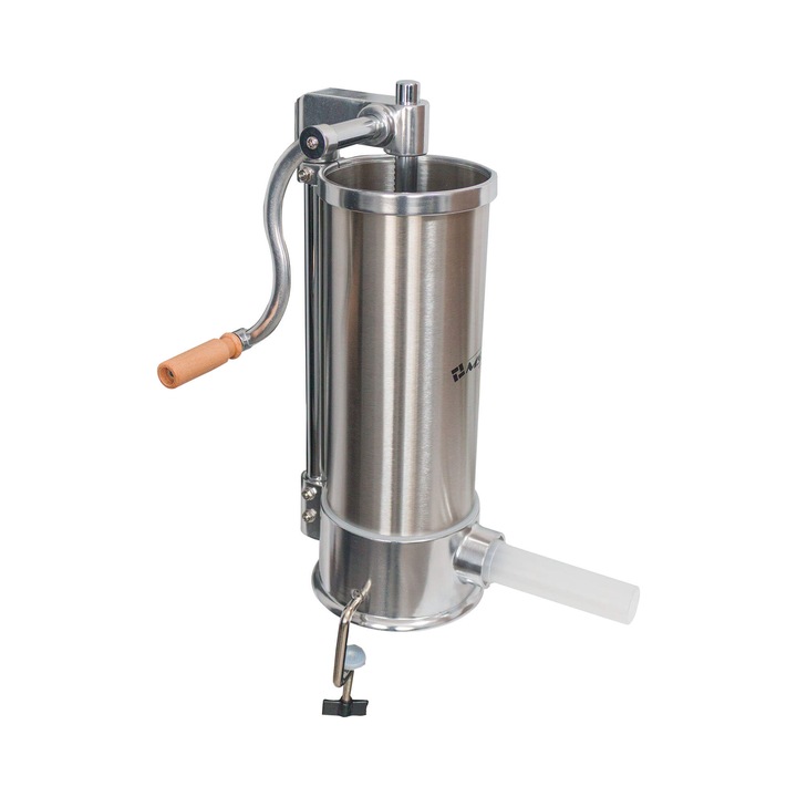 Aparat Pentru Umplut Carnati, 5Kg, MSA, Vertical Din Inox, 6 Palnii Incluse