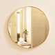 Fürdőszoba tükör, átmérő 60 cm, arany keret Muvu