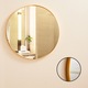 Fürdőszoba tükör, átmérő 60 cm, arany keret Muvu