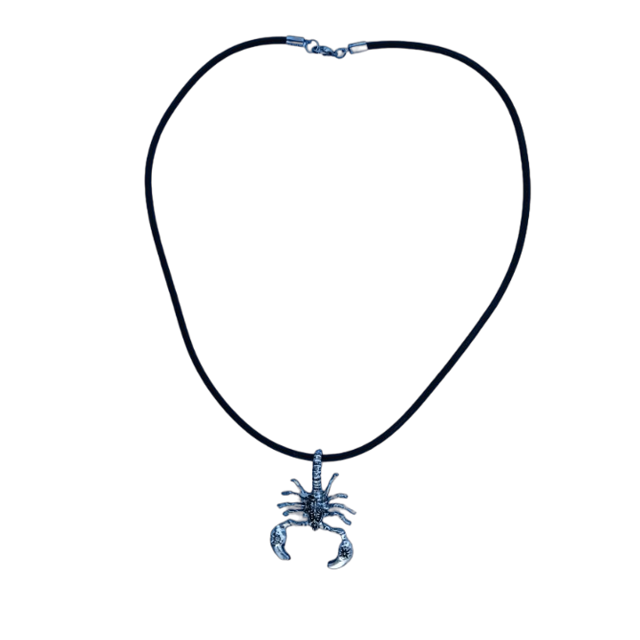 Nagy skorpió medál, szilikon férfi nyaklánc, horoszkóp, 54 cm