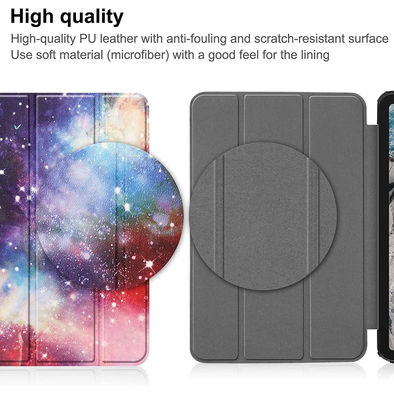 Husa Slim Sigloo, Smart Cover, Trifold, pentru tableta Nokia T21 2022, 10,4inch, model Galaxy