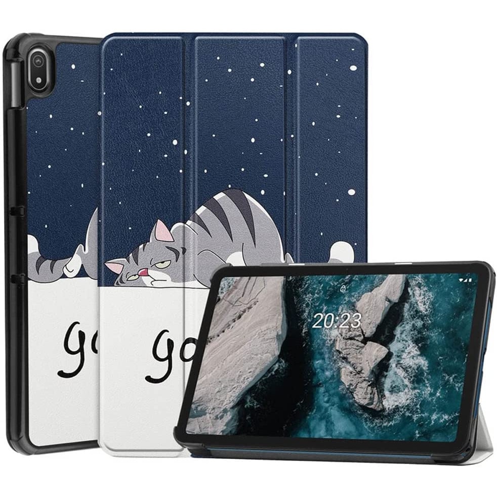 Husa Slim Sigloo, Smart Cover, Trifold, pentru tableta Tableta Lenovo Tab M8 HD (4th Gen), 8 inch, Good Night