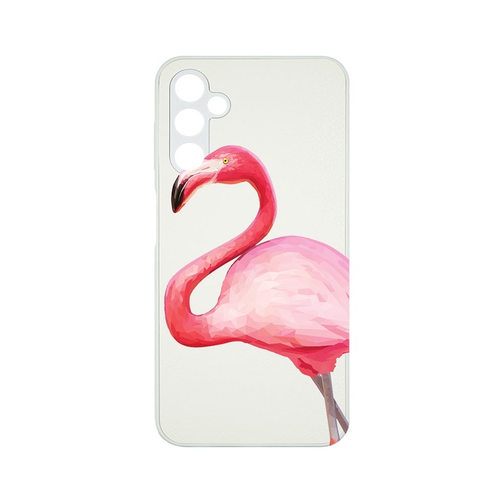 Husa BestCase® Elegance Leather, Compatibila Cu Samsung Galaxy A14 5G, Flamingo, Rezistenta La Socuri, Protectie Camera, EW 55