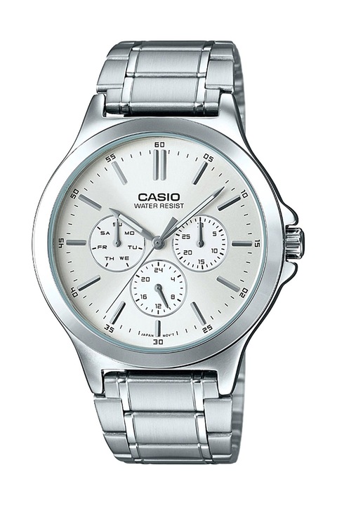 Casio, Rozsdamentes acél karóra logóval a számlapján, Ezüstszín