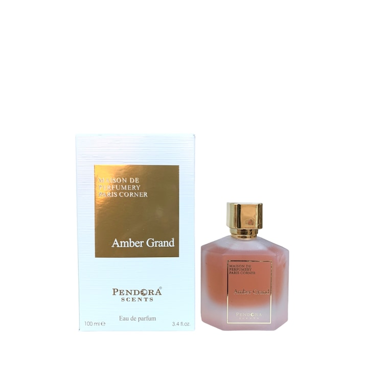 Apa de parfum Paris Corner Pendora Scents Amber Grand, Unisex, 100 ml