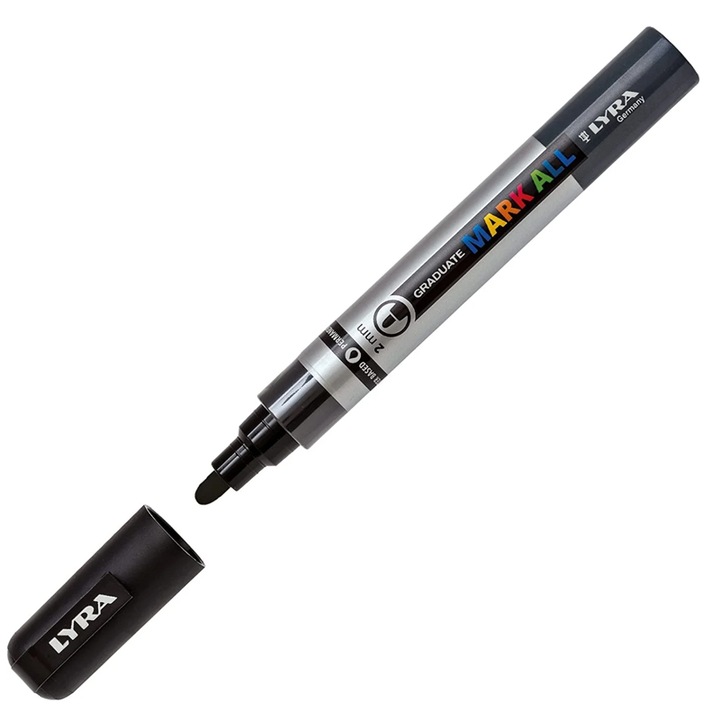 Marker permanent negru Graduate Mark All Lyra eMAG.ro