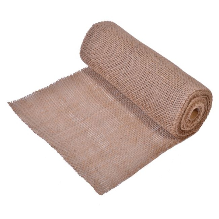 Napron decorativ pentru masa de Craciun Shopiens®, bej tip In, 5 m x 24 cm