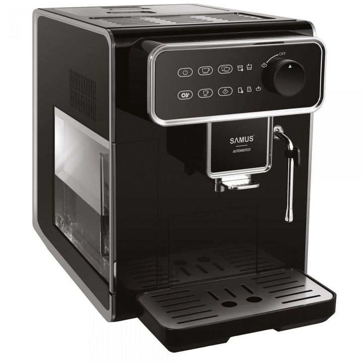 Samus Automatico kávéfőző, 1350W, 15 bar, 2,2L, Fekete