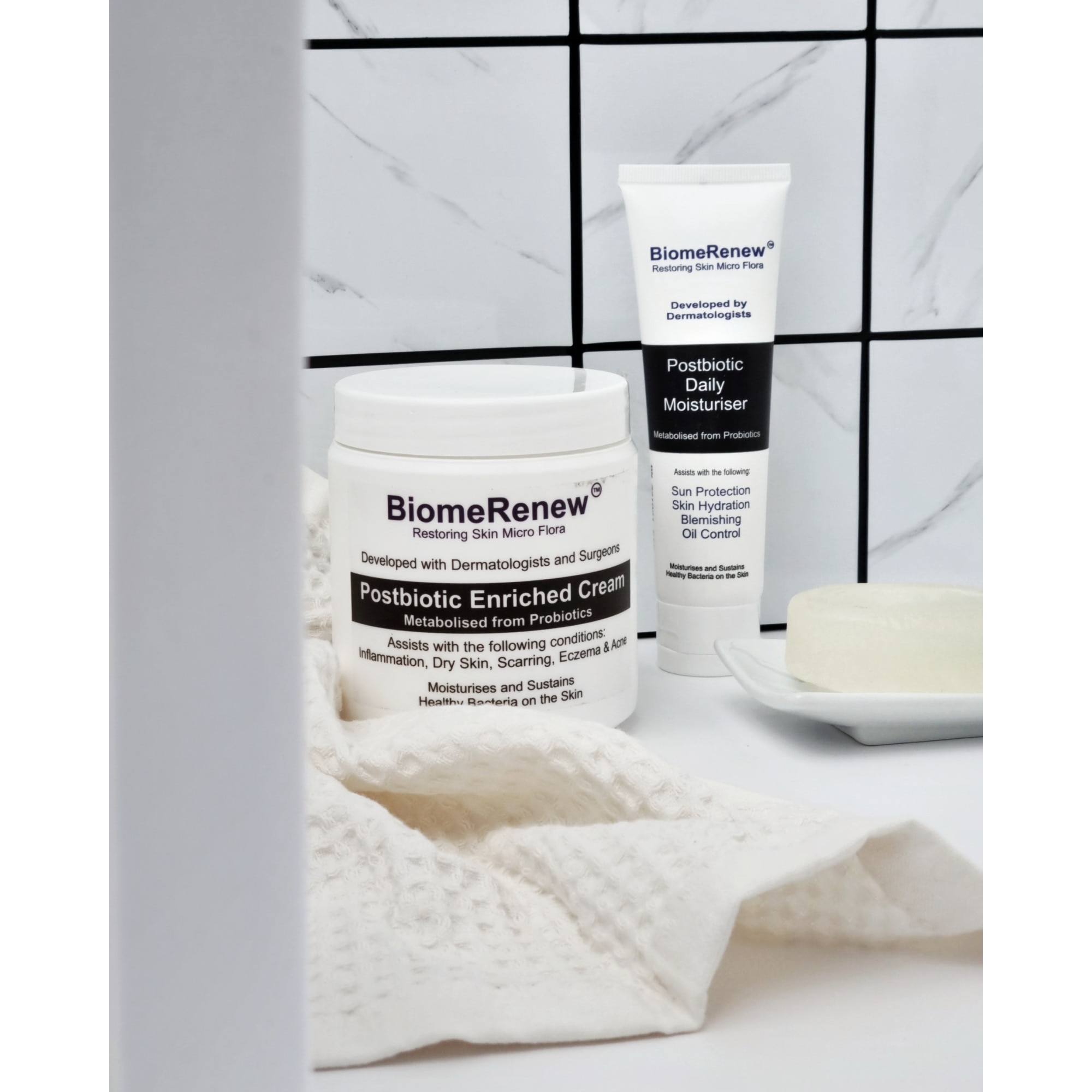 Biome Renew Хидратиращ крем с постбиотици и хиалуронова киселина, мощен ...