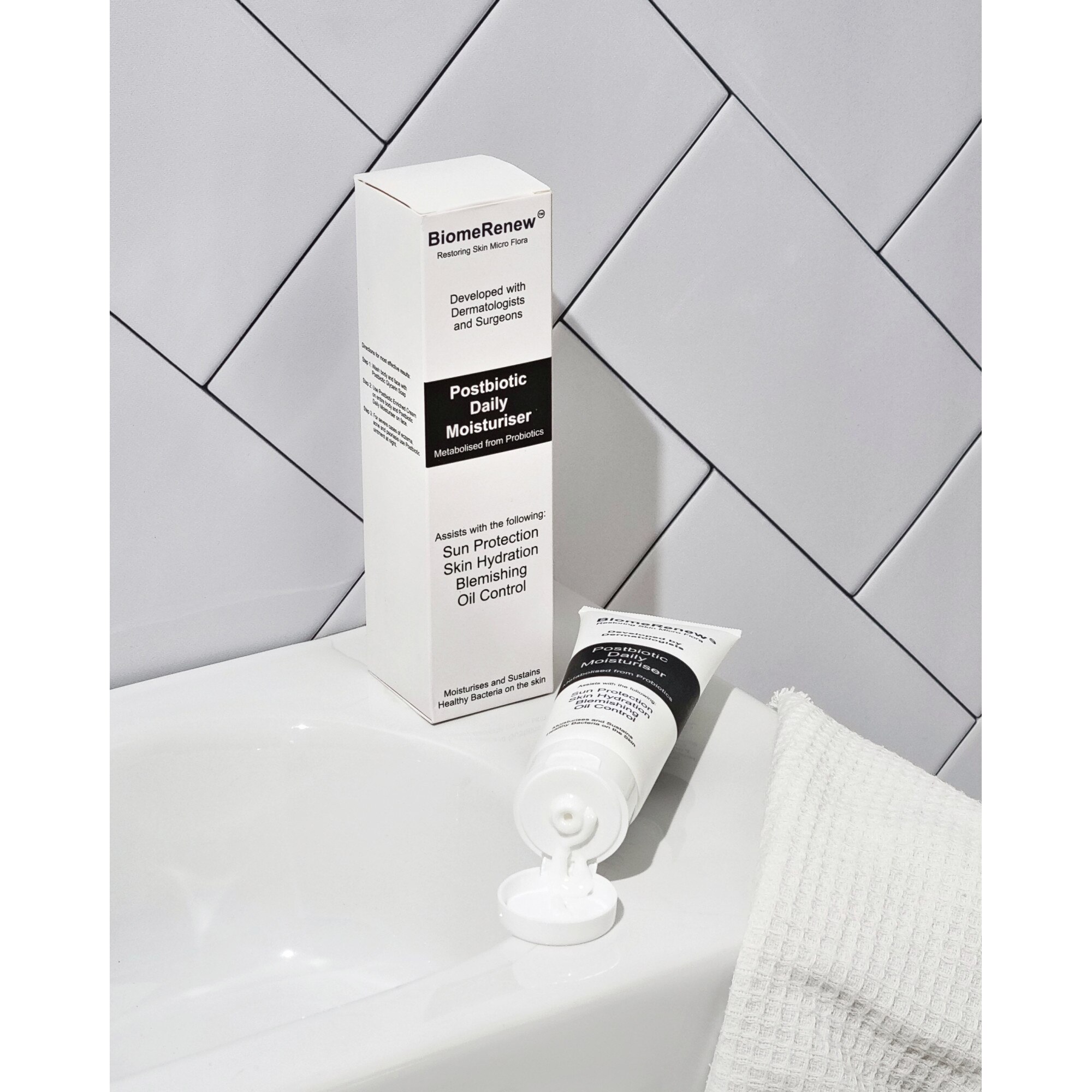 Biome Renew Хидратиращ крем с постбиотици и хиалуронова киселина, мощен ...