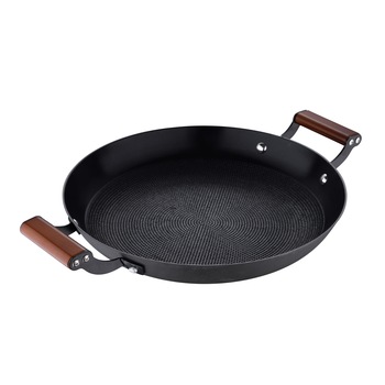 Tigaie grill rotunda Masterpro Odin, fier forjat, 28cm
