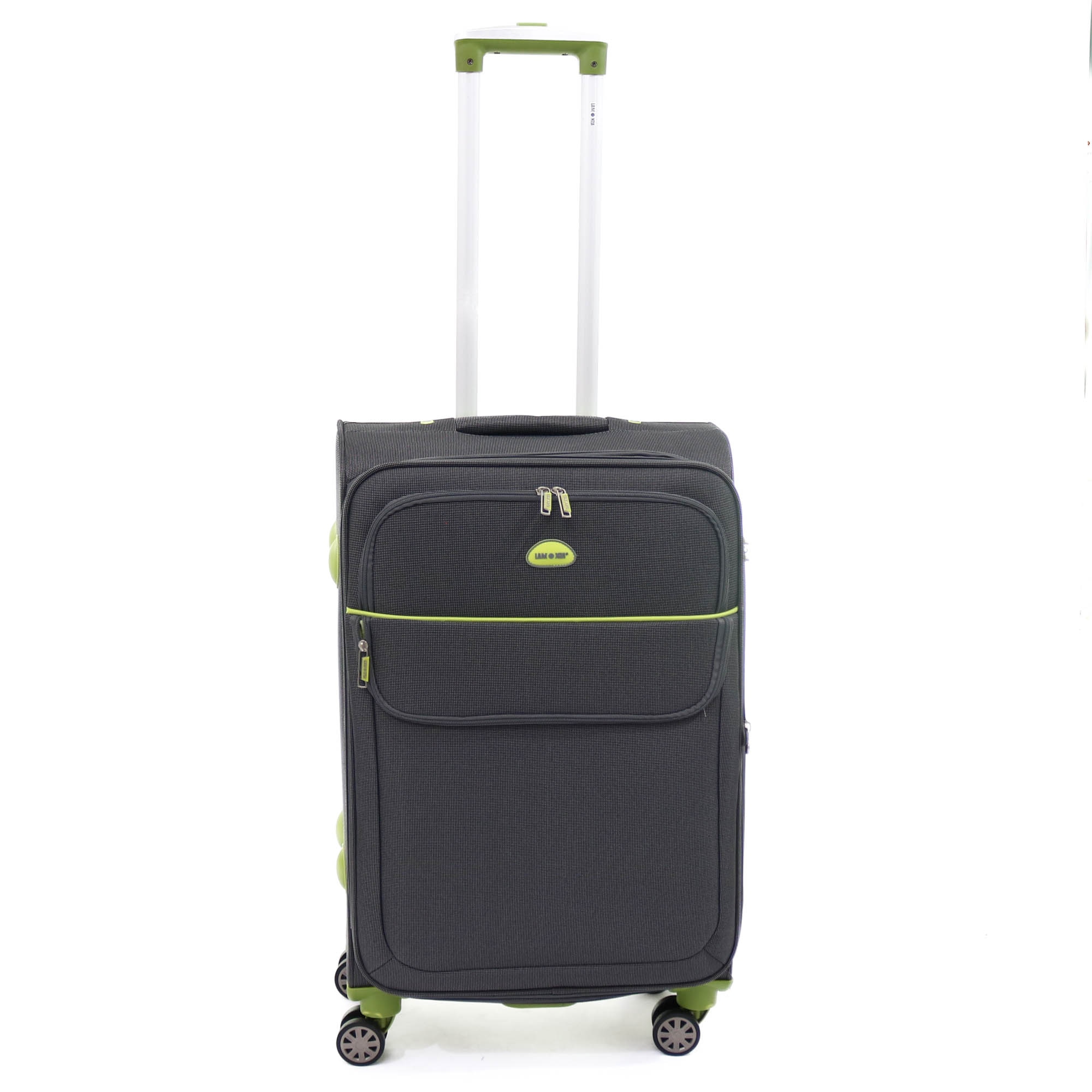 Troler Lamonza Superlight 68x41x26 cm, 3.1 kg, expandabil 30%, gri / verde