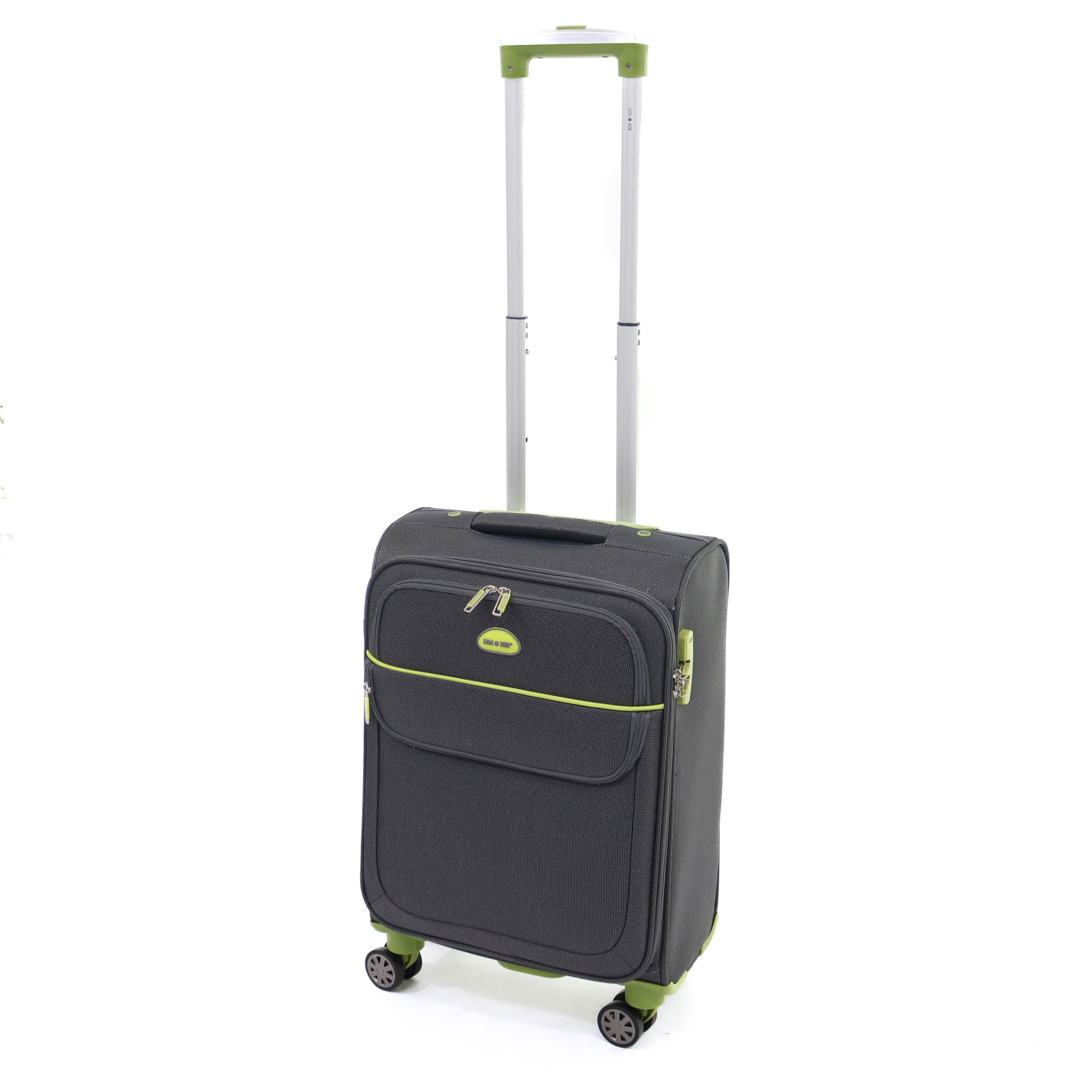 Troler Lamonza Superlight 55x37x22 cm, 2.1 kg, gri / verde - eMAG.ro