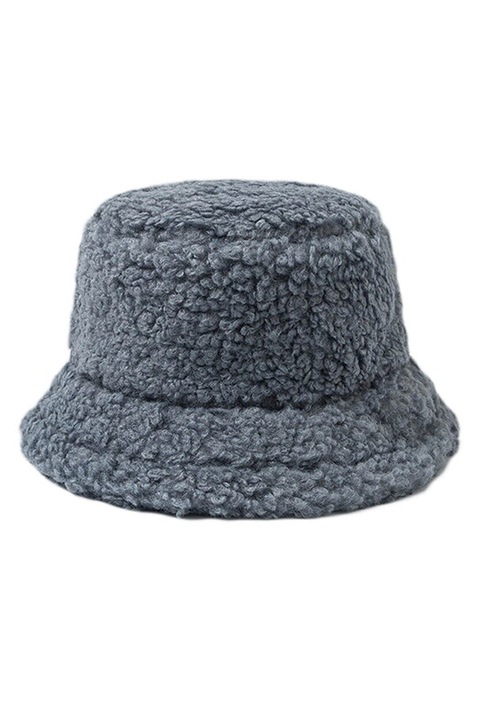 Palarie dama, model moale, reglabila cu snur subtire, tematica cool winter, marime universala, gri, EFAYN