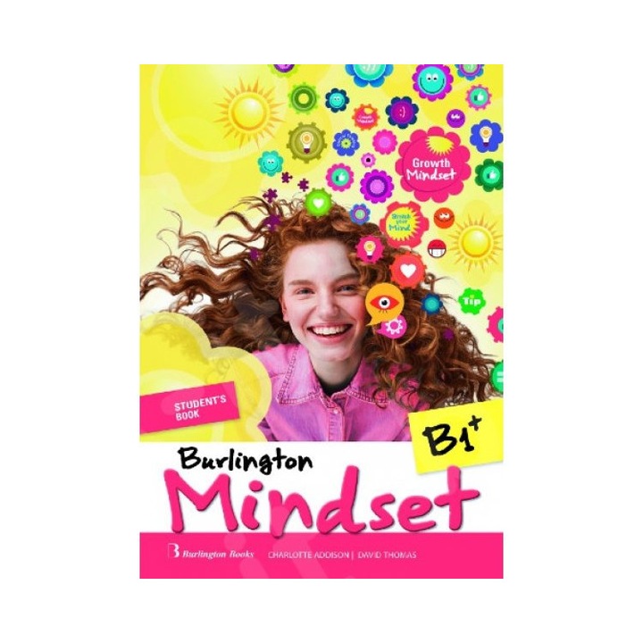 Burlington mindset B1+SB, Charlotte Addison, Craig Stevens, Editura Burlington, Limba engleza, Nivel intermediar, 2020