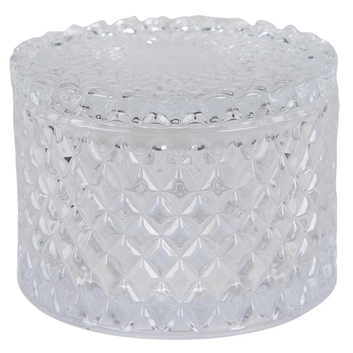 Стъклена захарница 11х8 см