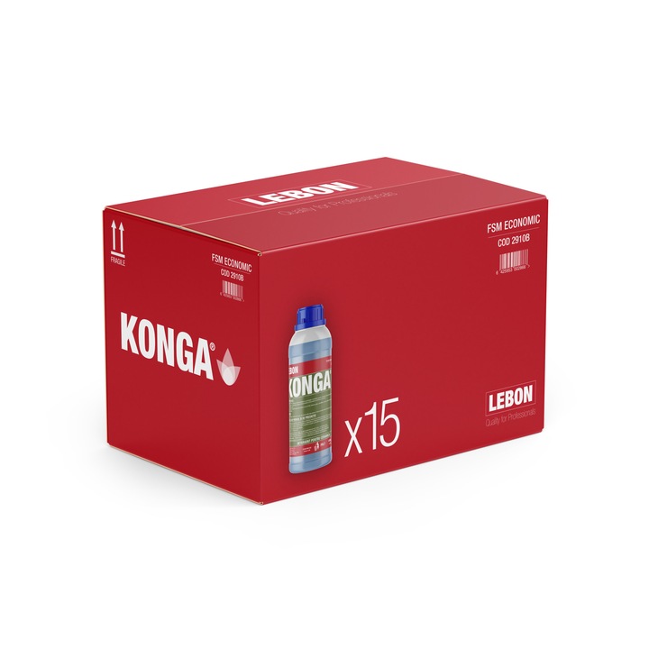 Комплект от 15 x 1L икономичен препарат за подове, ръчен, професионална ...