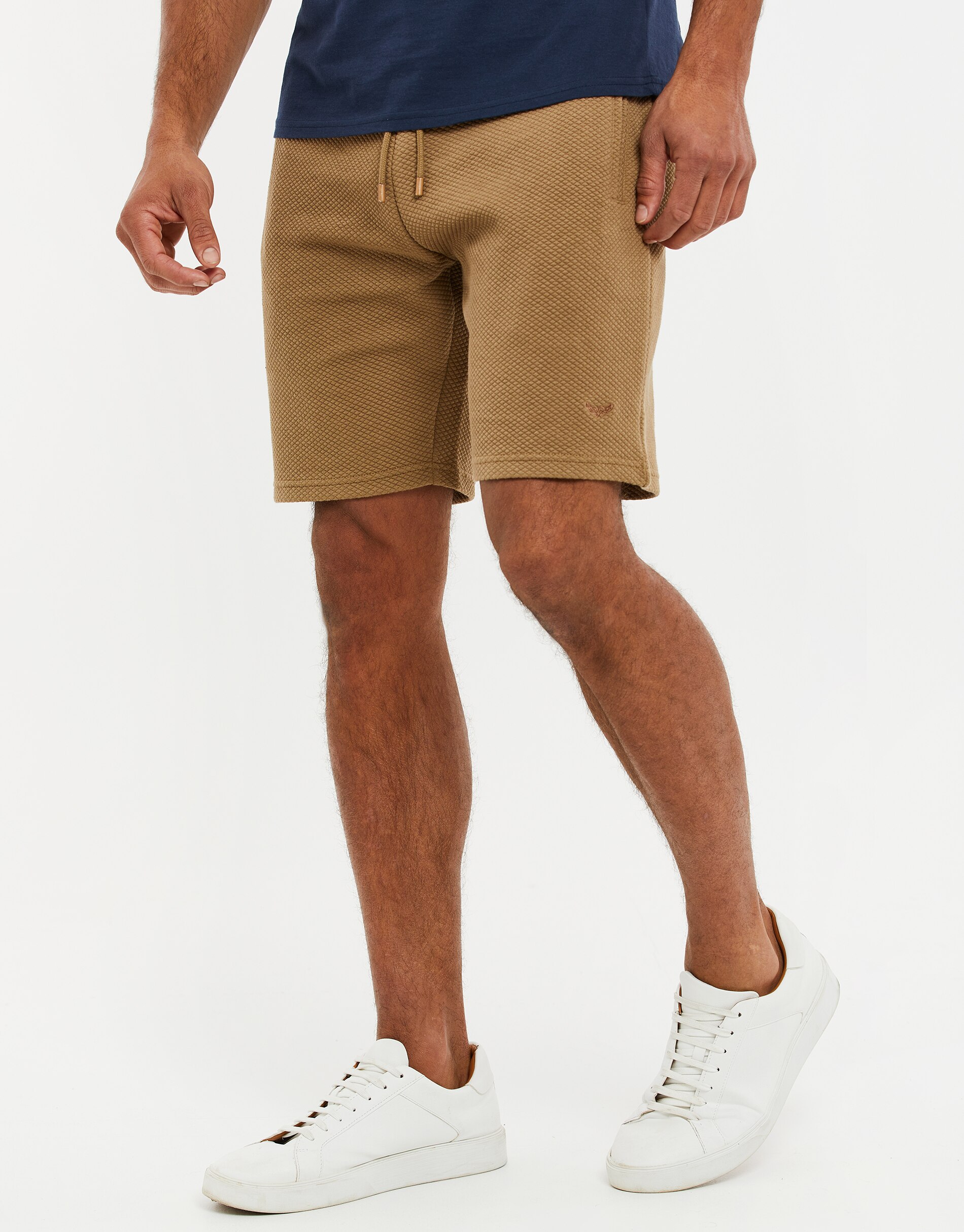 Threadbare, Pantaloni scurti de trening cu snur de ajustare THB Fergie 3661, Caramel, 2XL
