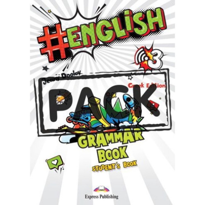 #English Grammar Book, Jenny Dooley, Editura Express Publishing, Carte gramatica limba engleza, Nivei A2/B1, 2022