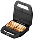 Sandwich maker Samus SDG-800X, 800 W, Placi interschimbabile grill si waffe, Anti-aderente, Termostat, Dimensiune placi de lucru 216 x 120 mm, Inox/Negru