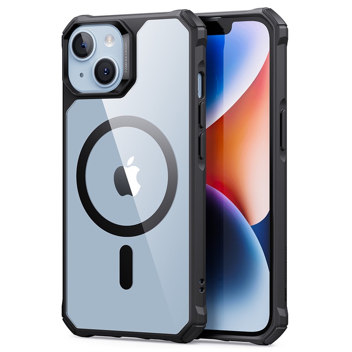 Защитен калъф за iPhone 14 Plus, Super Protect, A51, Silicon Flex, прозрачно черен