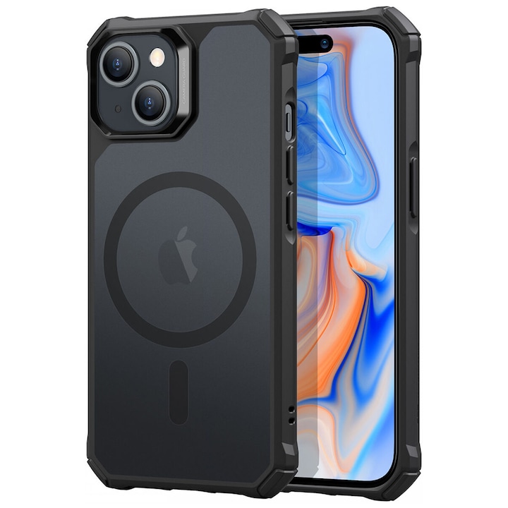 ΠΠ΅ΠΉΡ Π·Π° iPhone 15 Plus - ESR Air Armor HaloLock - Frosted Black