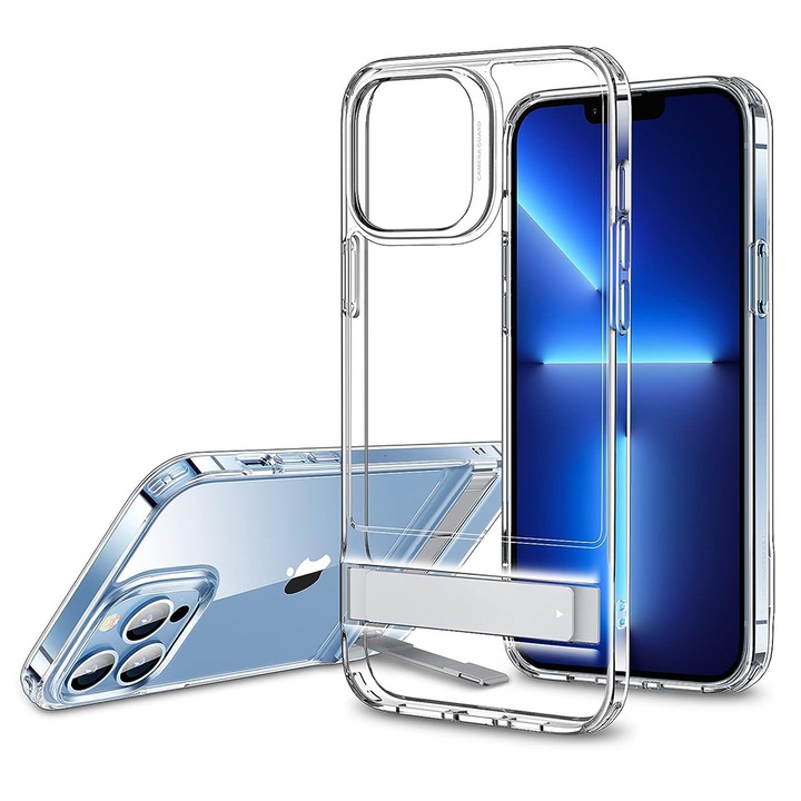Husa compatibila cu iPhone 13 Pro Max, Safe Protection, U764, Silicone, Clear