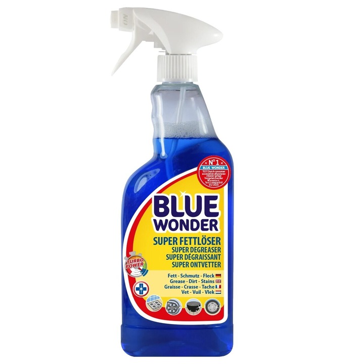 Solutie pentru indepartarea grasimilor BLUE WONDER, 750ml