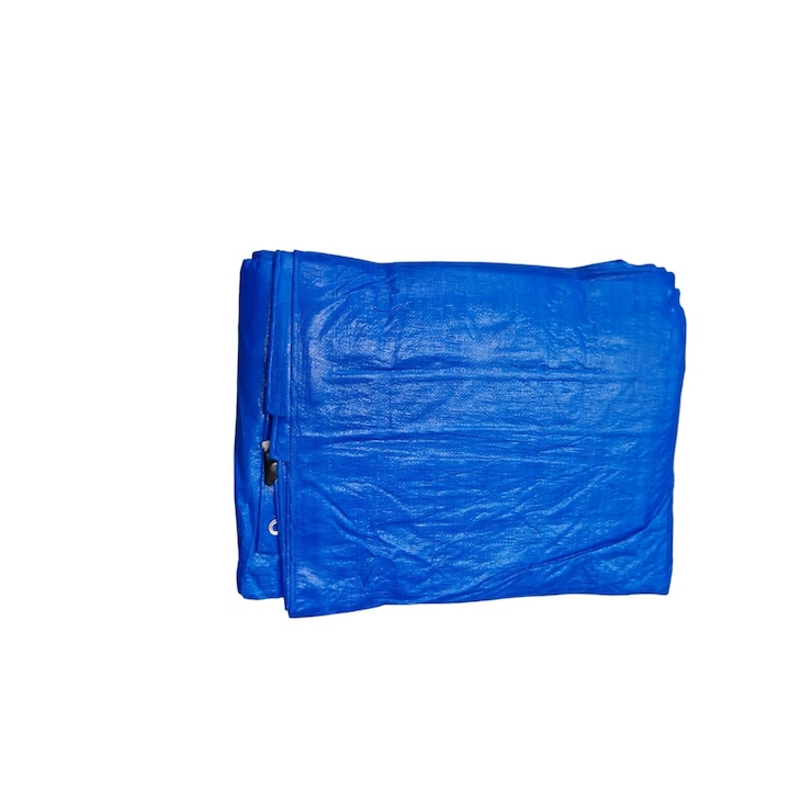 Prelata cu inele, impermeabila, protectie UV, lungime 5m, latime 4m, greutate 130g/mp, culoare albastra