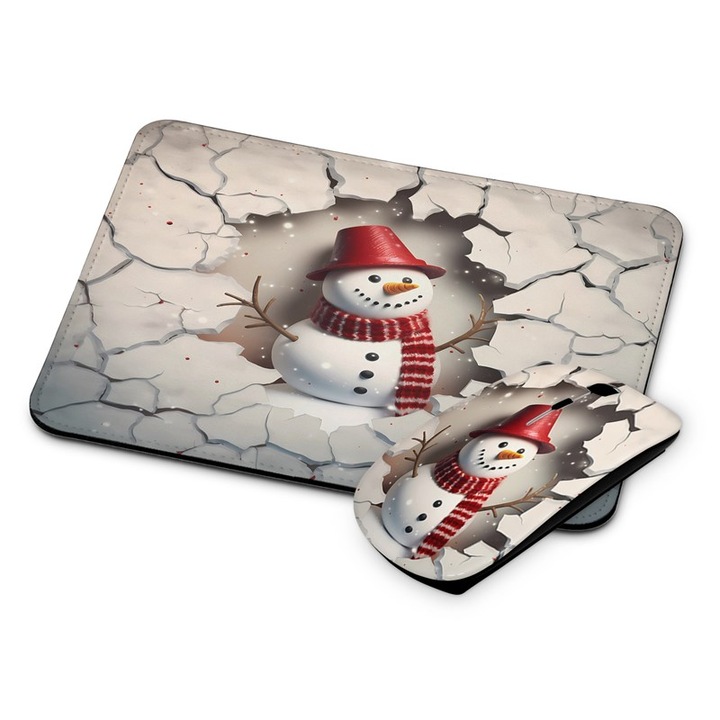 Mouse si mouse pad wireless Snowman 4